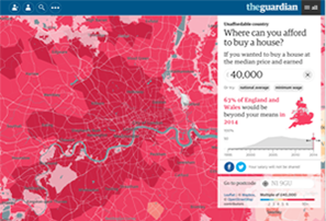 Unaffordable Country: Where can you afford to buy a house?, The Guardian