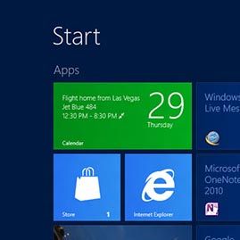 Windows Calendar live tile